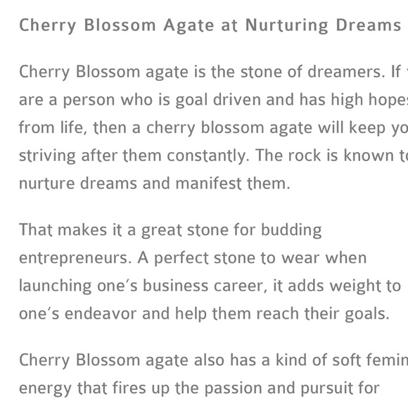 cherry blossom agate heart 378g - Picture 6 of 7